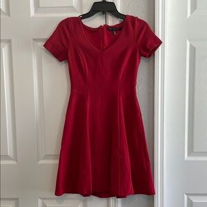 White House Black Market Red Sweetheart Mini Dress